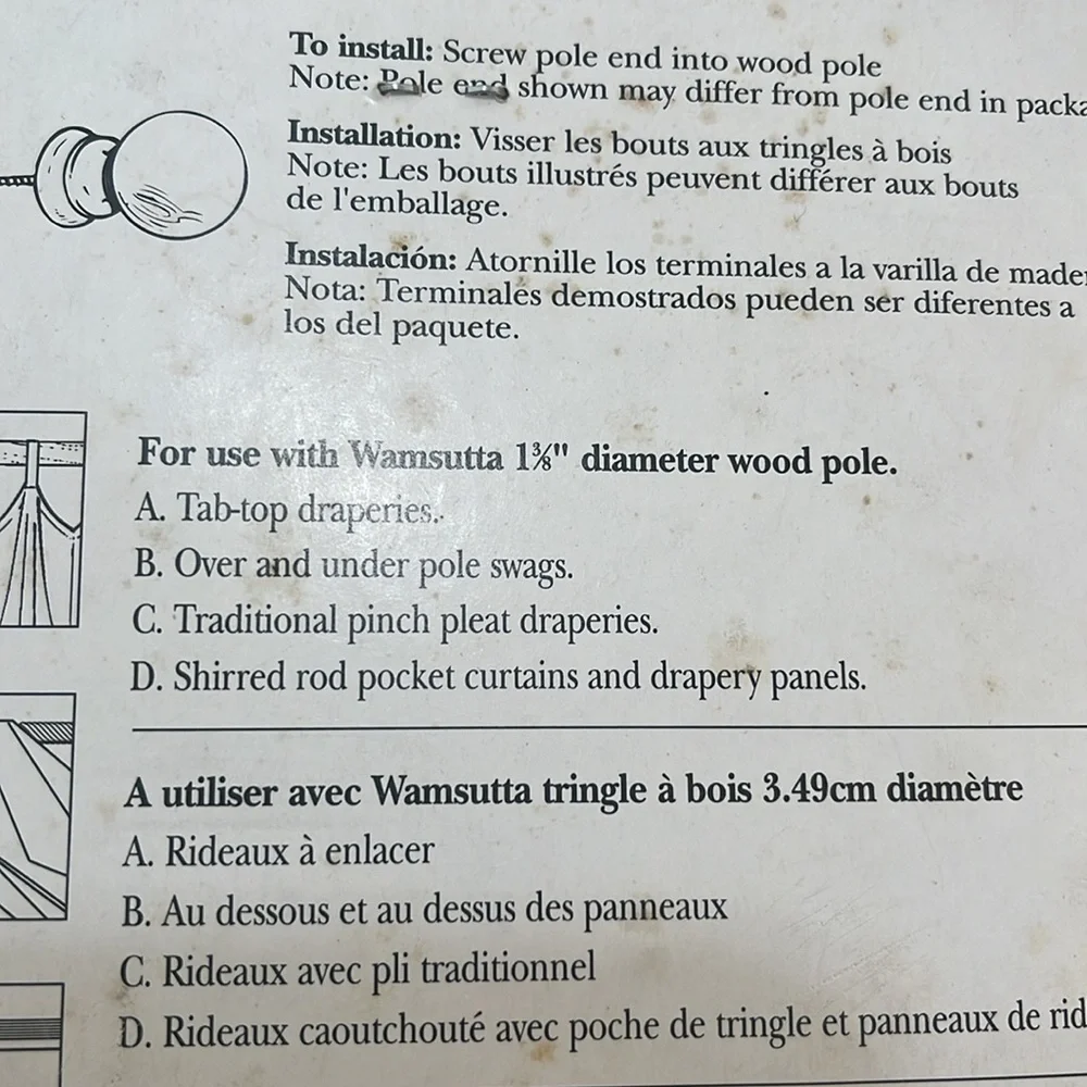 Wamsutto wood pole